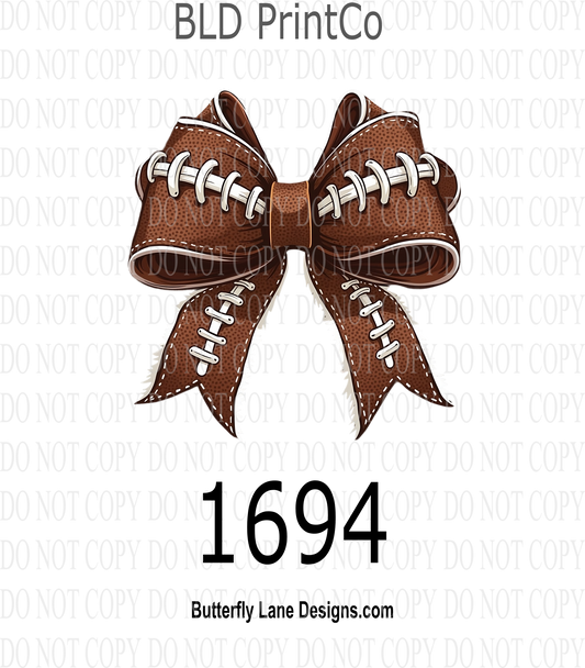 D1694 Football American Coquette Bow