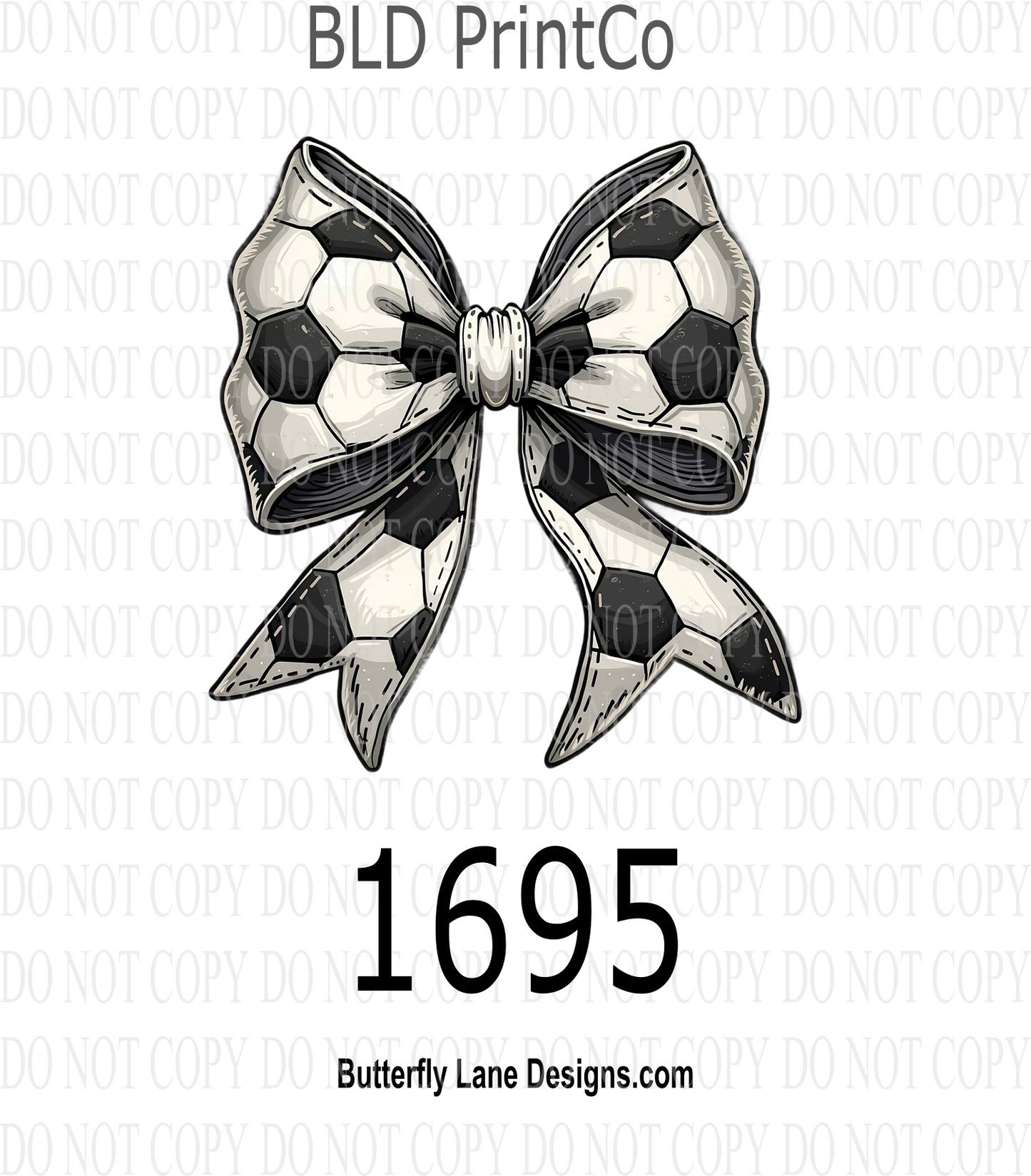 D1695 Soccer Coquette Bow