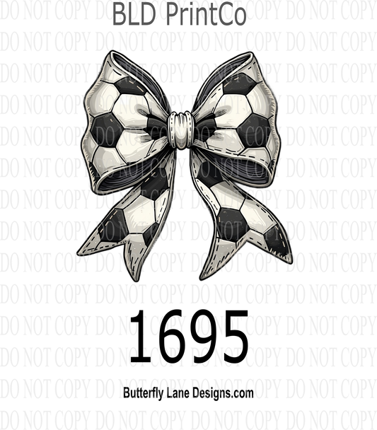 D1695 Soccer Coquette Bow