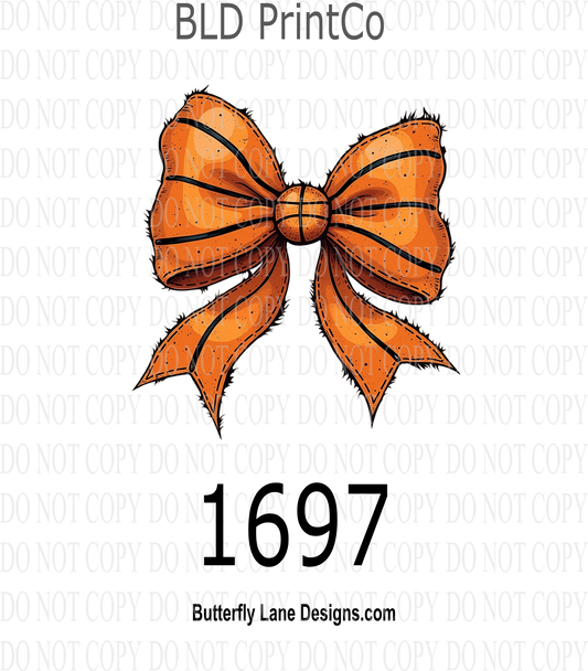 D1697 Basketball Coquette Bow