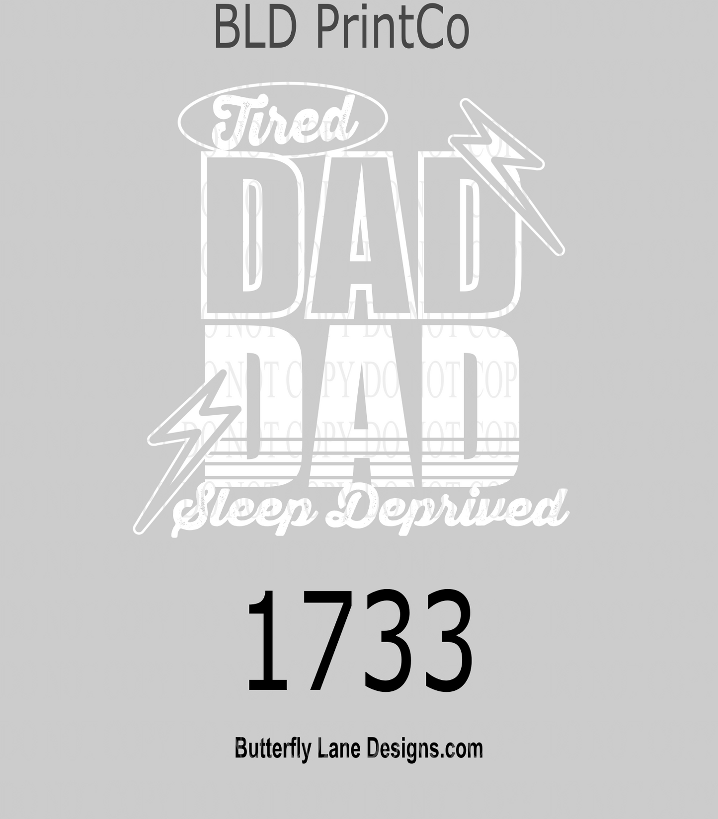 D1733 Tired Dad Sleep Deprived