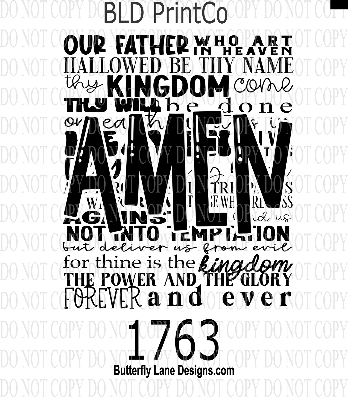D1763 Amen-Religious