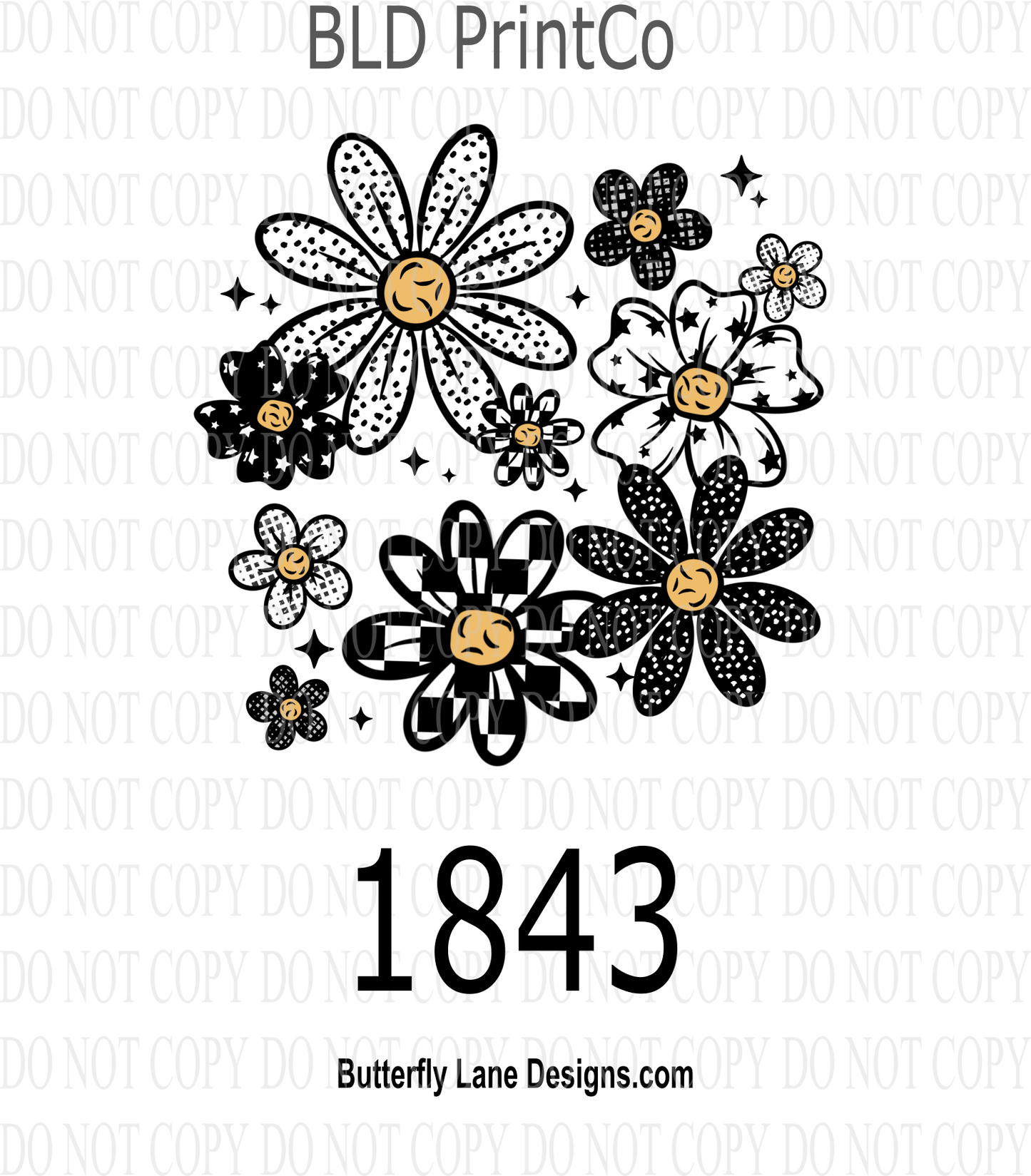 D1843 Patterned_Daisys_Collage