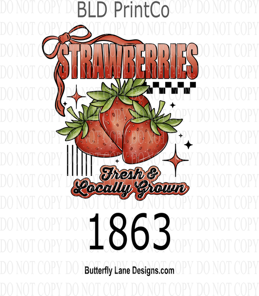 D1863 Strawberries - Fresh & Locally grown