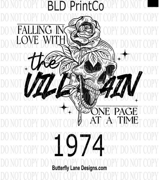 D1974 Falling in love with the villain one page at time