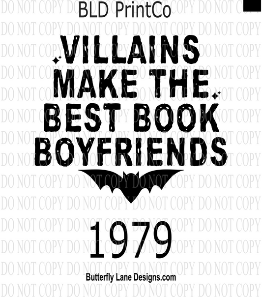 D1979 Villains make the best book boyfriends