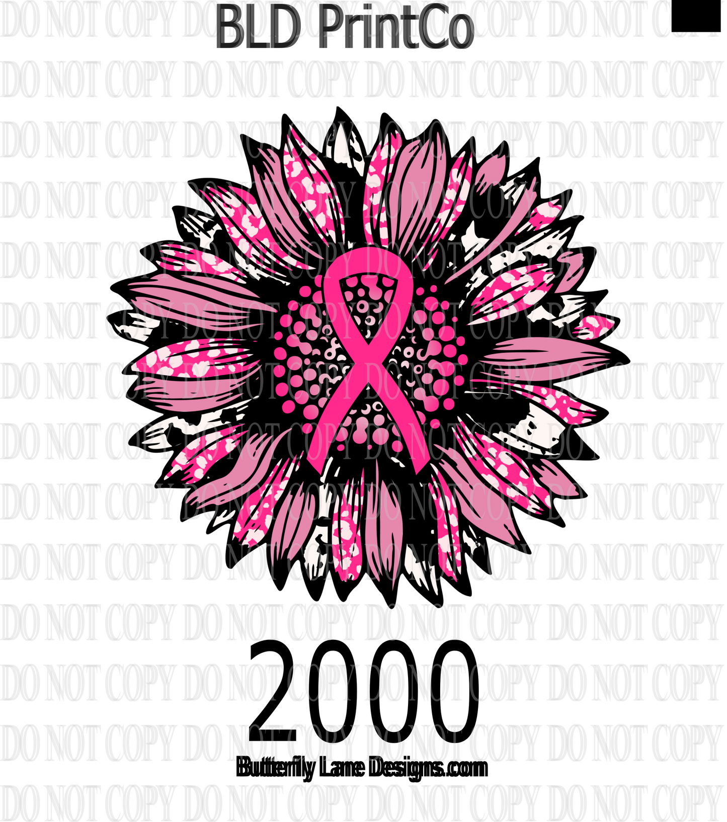 D2000 Wear pink sunflower