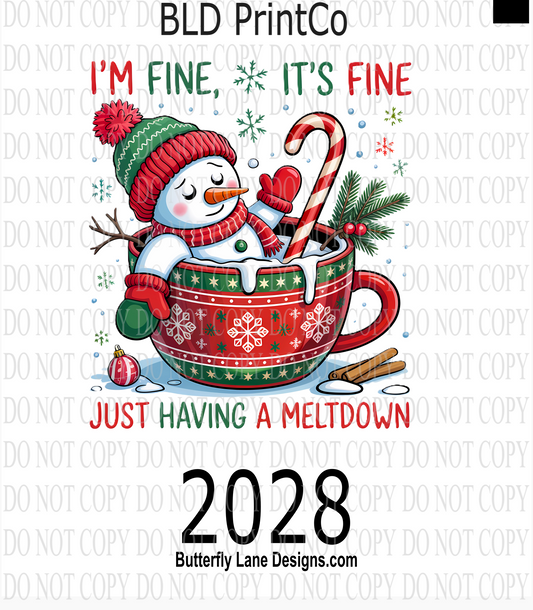 D2028  I'm fine- It's fine- Just having a meltdown