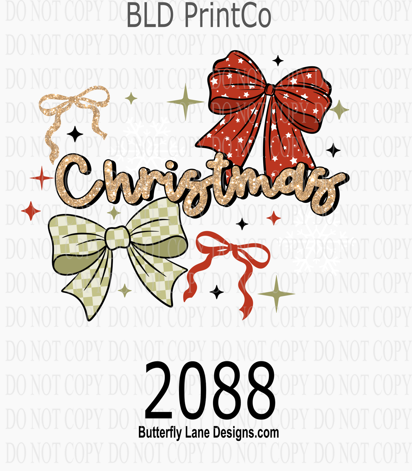 D2088 Christmas_Bows