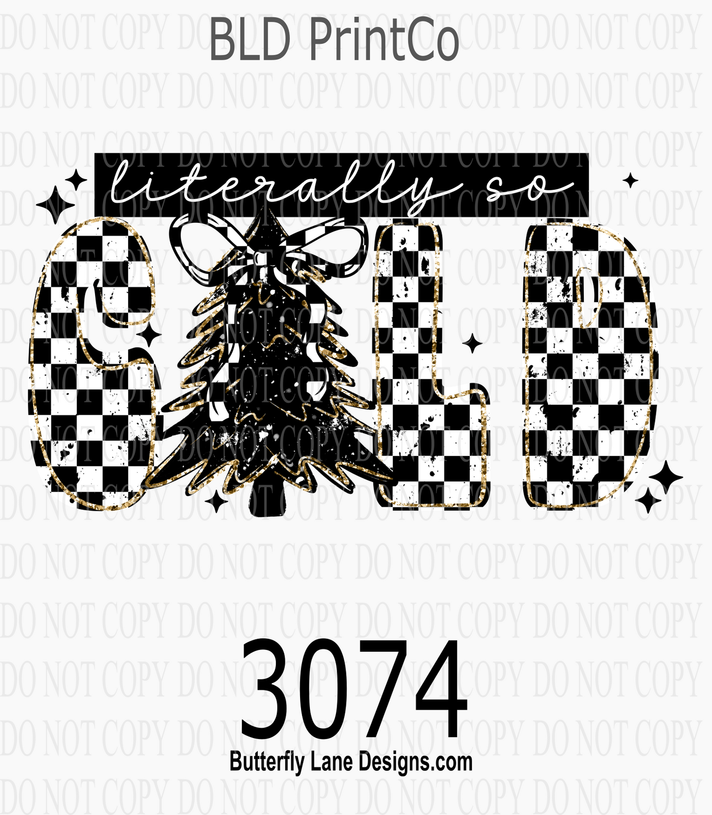 Literally So Cold (Checkered) D3074