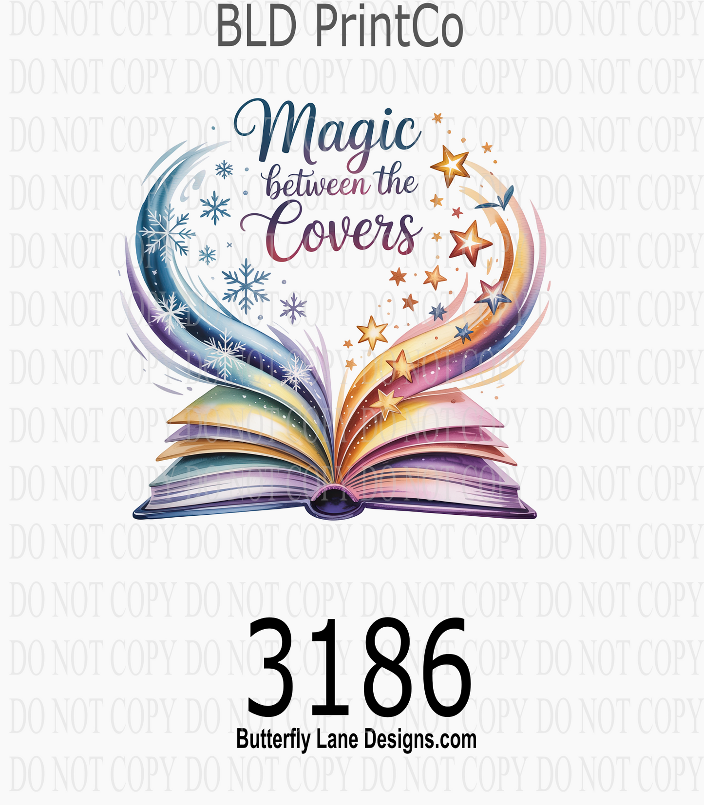 Magic Between The Covers | Book Lover Aesthetic | D3186