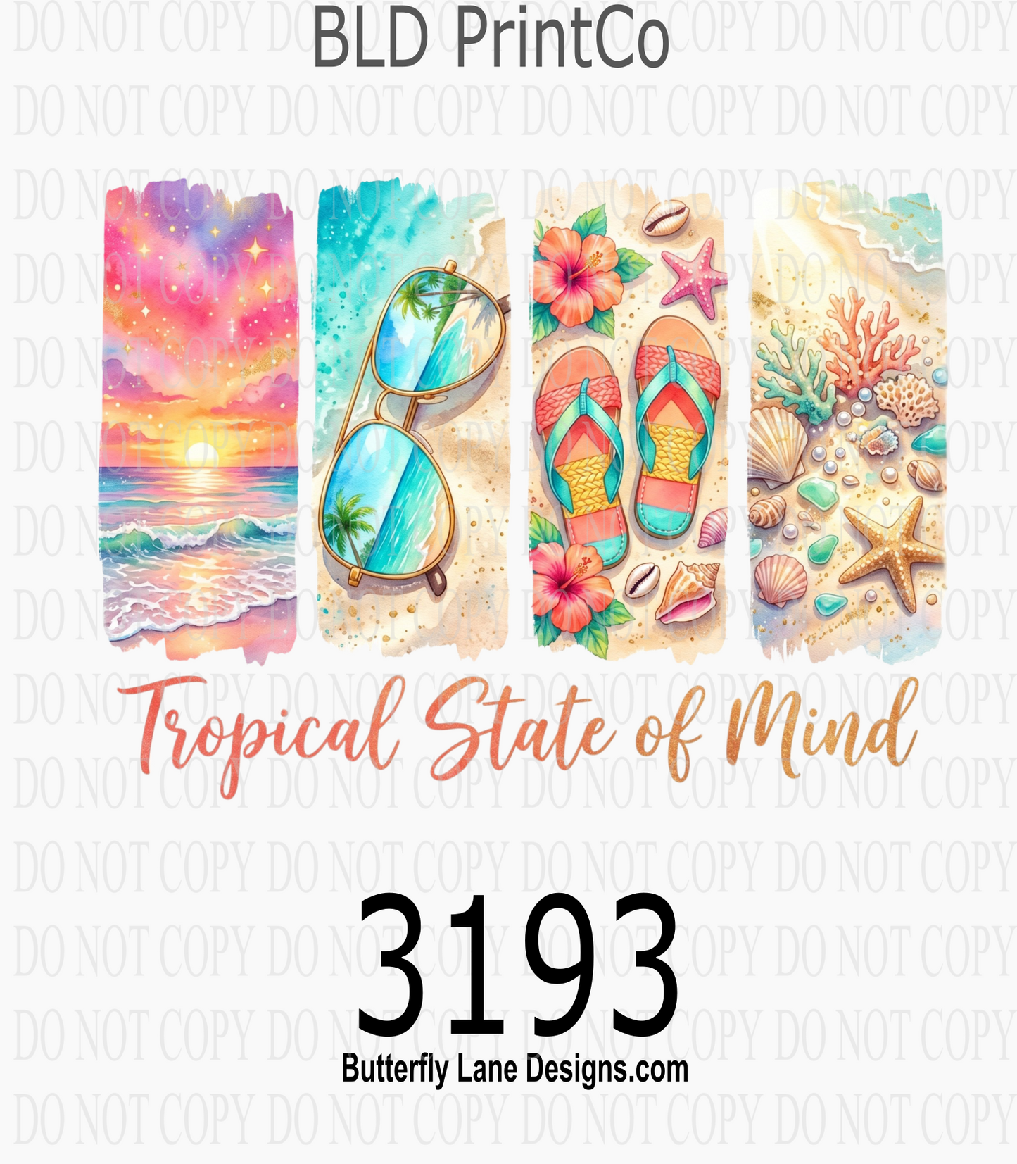 Tropical State of Mind | Beach Aesthetic | D3193