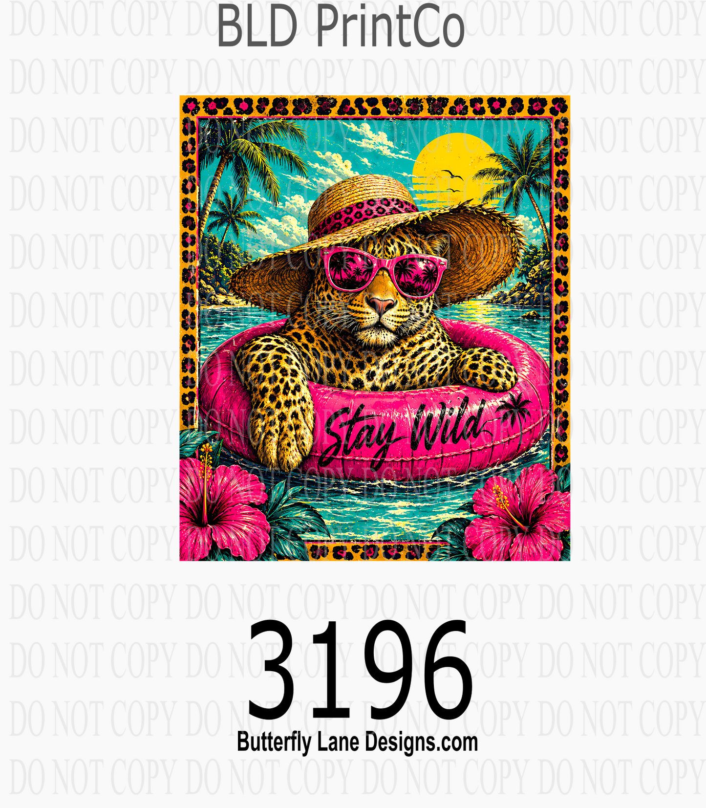 Stay Wild | Leopard Print Beach | D3196