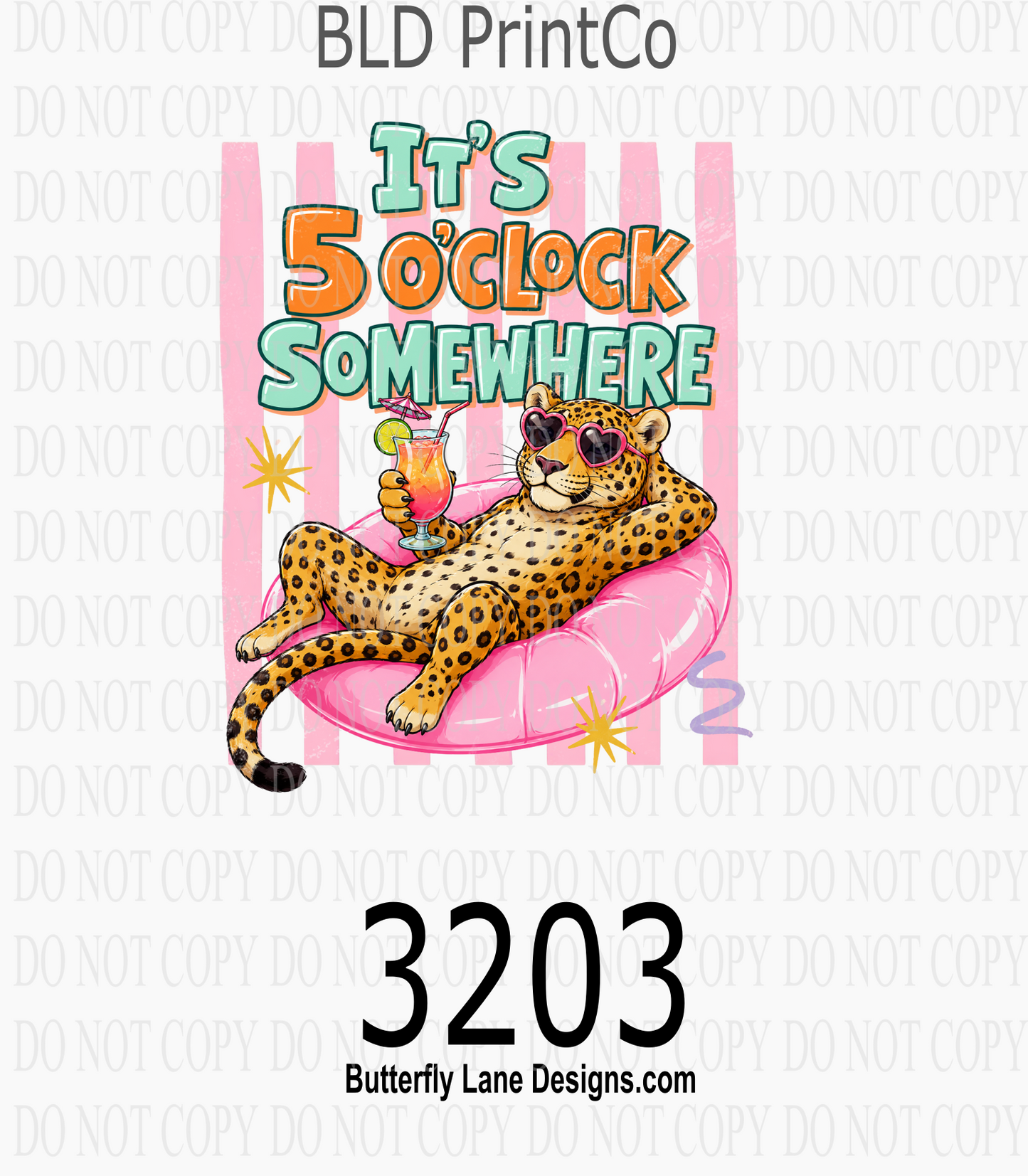 It's 5 O'Clock Somewhere | Leopard Pool | D3203