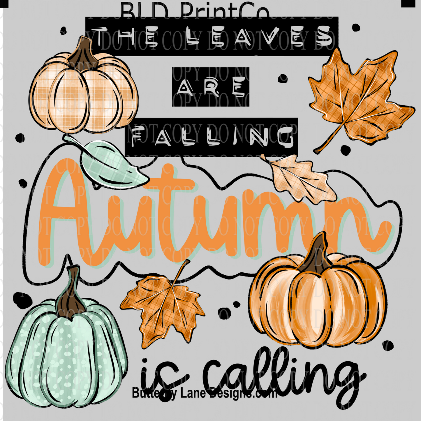 Autumn Is Calling | Pumpkins & Fall Foliage | D3227