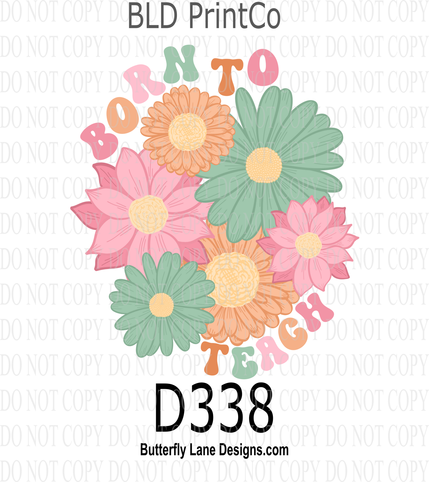 D338 Born to teach- Clear Decal :: VC Decal