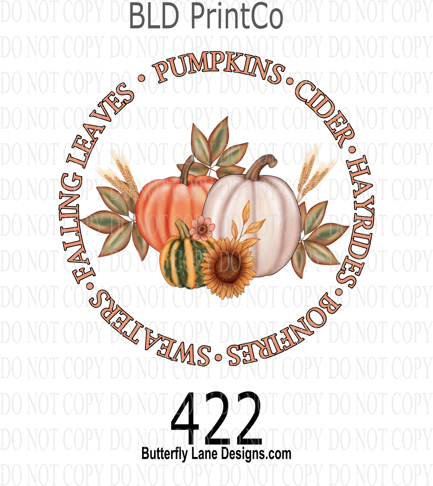 D422 Falling leaves-pumpkins-cider-hayrides