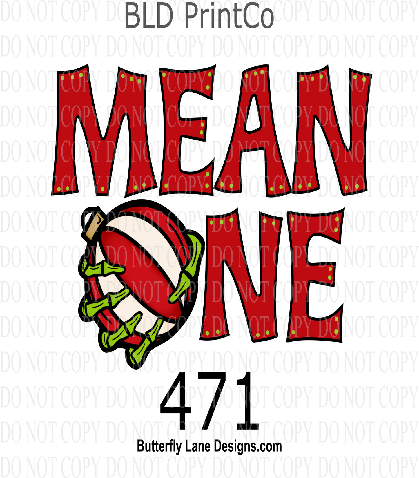 D471 Mean One ::  Clear Decal :: VC Decal