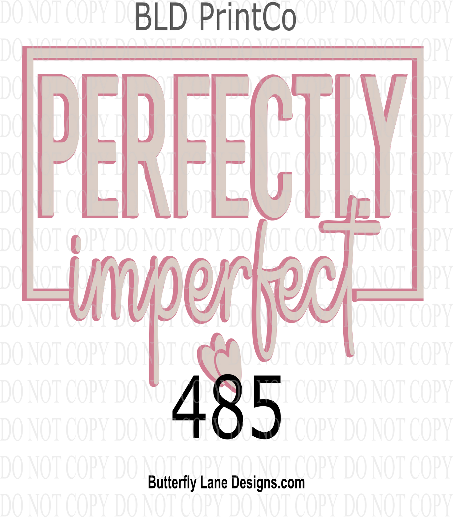 D485 Perfectly imperfect. ::  Clear Decal :: VC Decal