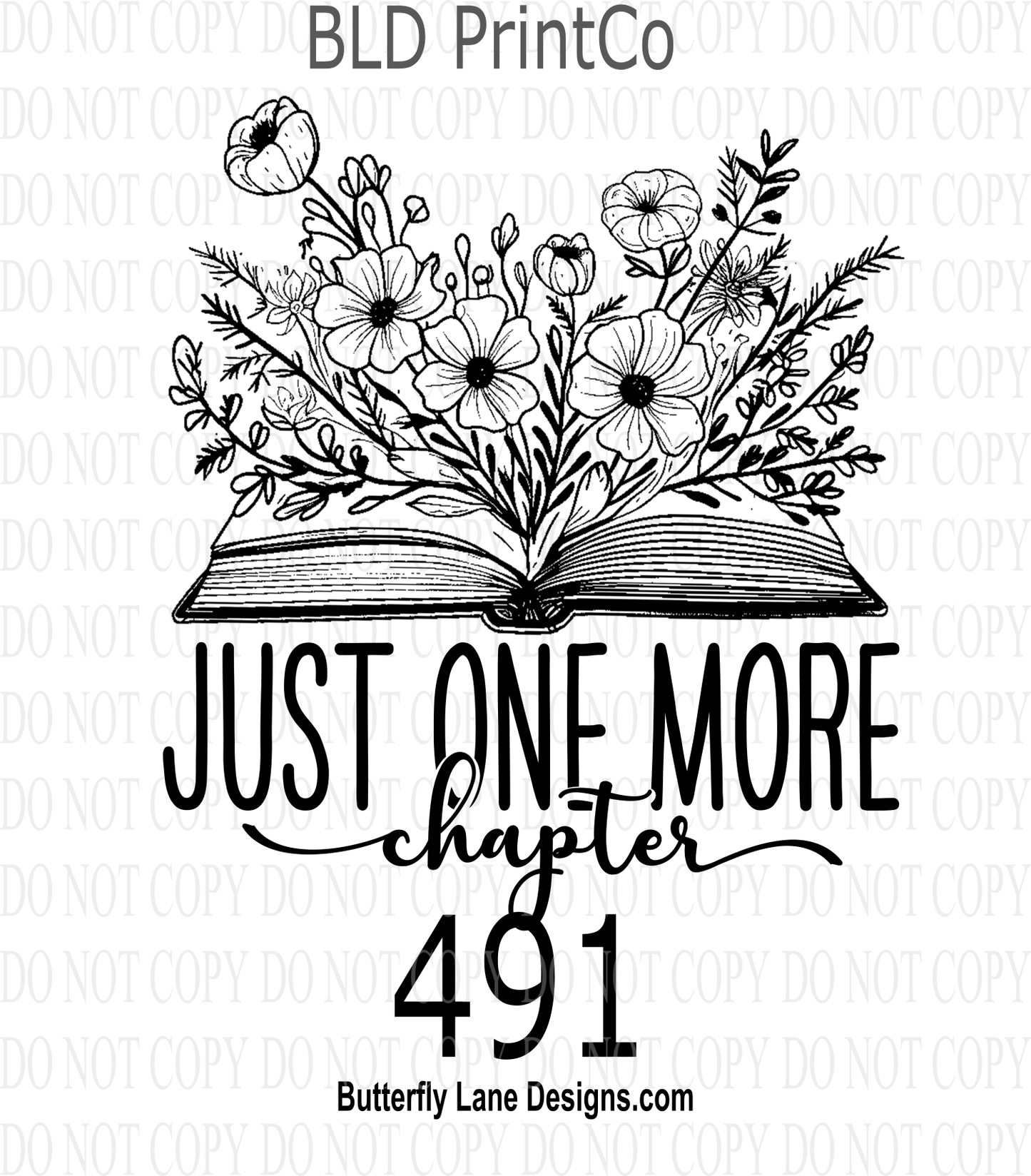 D491 Just one more chapter:: Clear Decal :: VC Decal