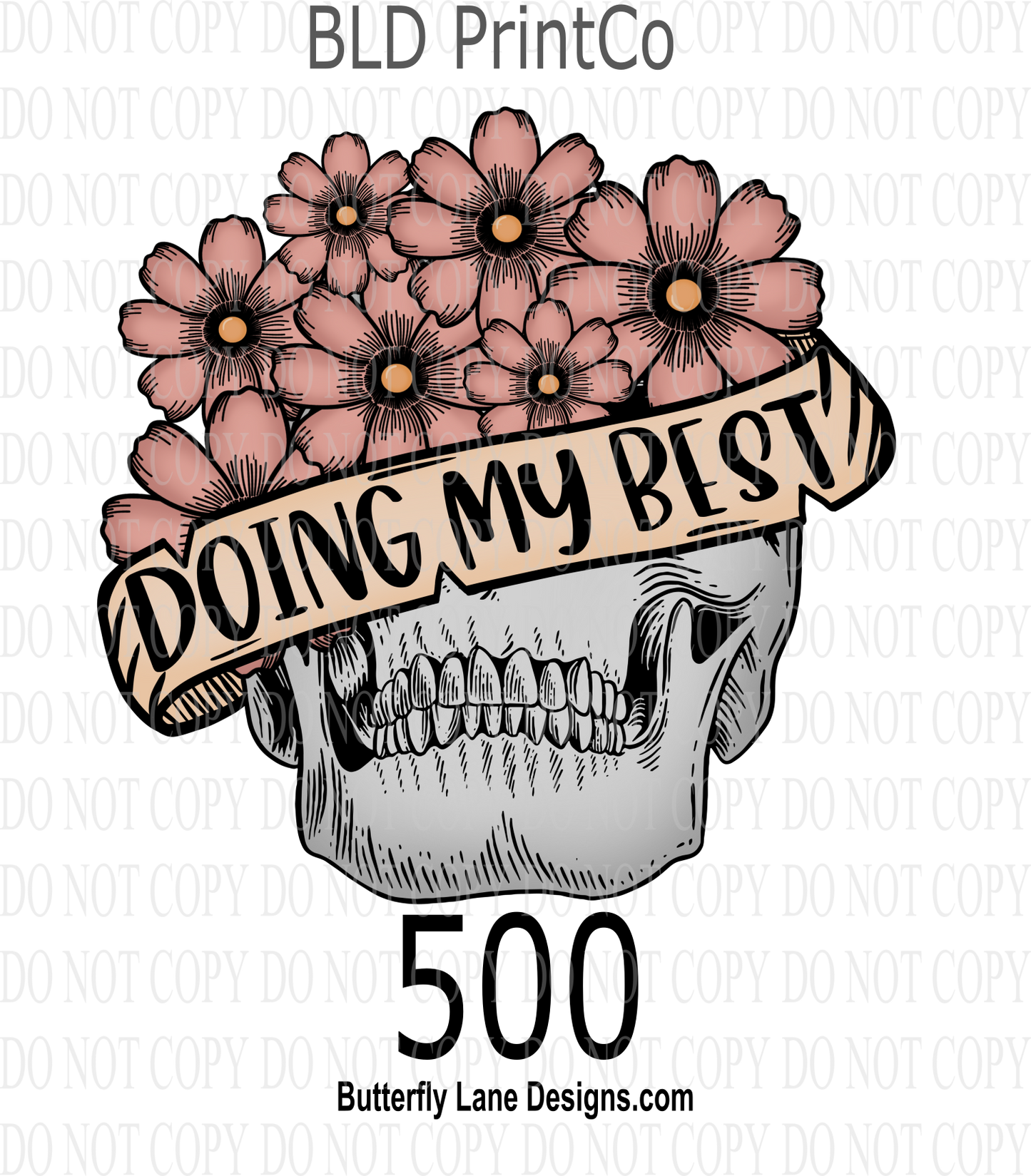 D500 Doing my best :: Clear Decal :: VC Decal