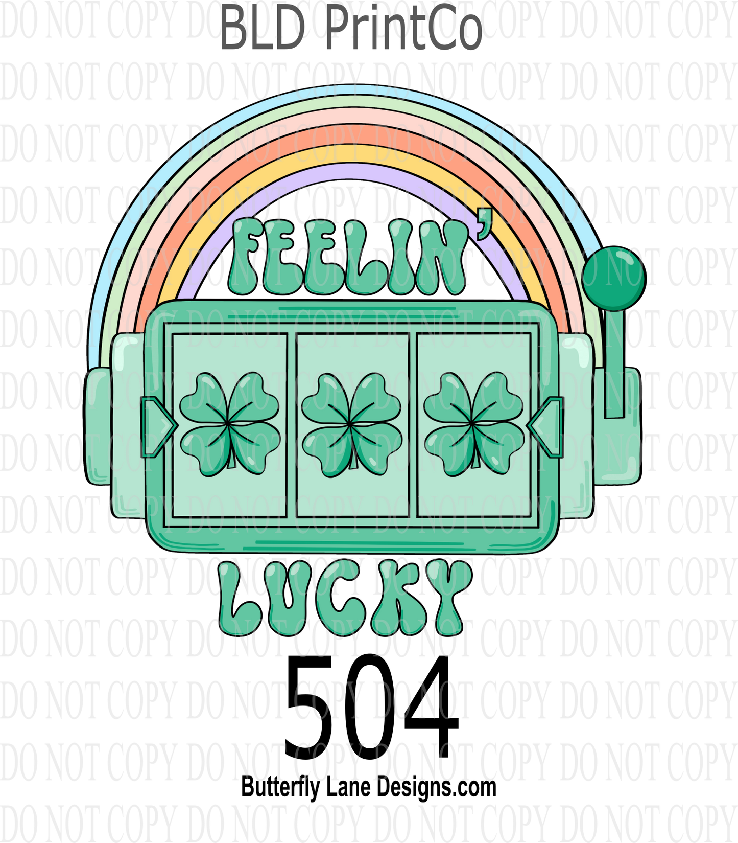 D504 Feeling Lucky :: Clear Decal :: VC Decal