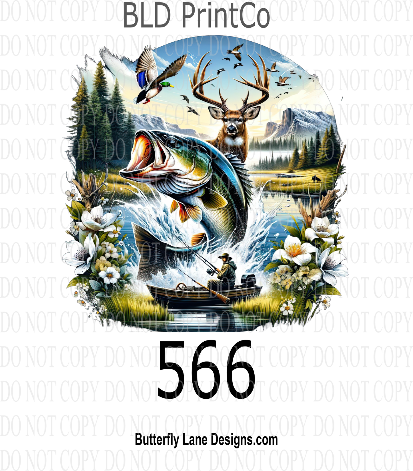 D566 Hunting-Fishing wildlife :: Decal