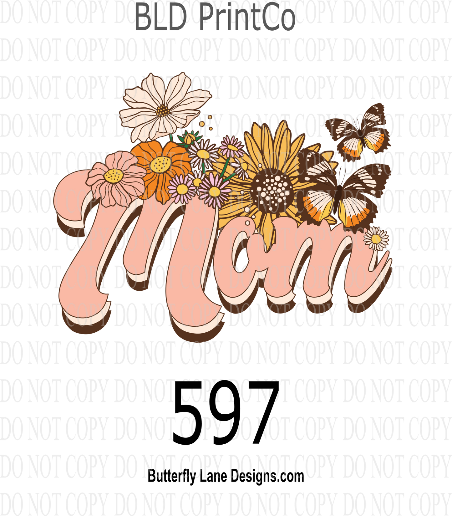 D597 Mom-Floral vintage style