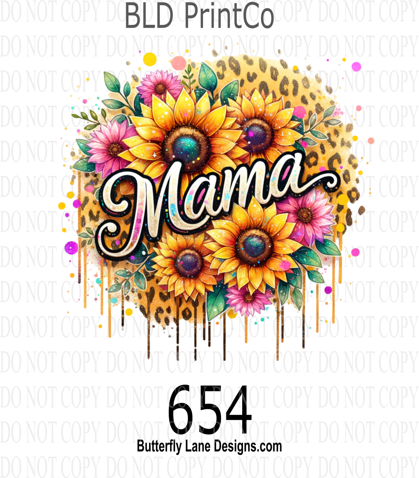 D654 Mama with sunflowers