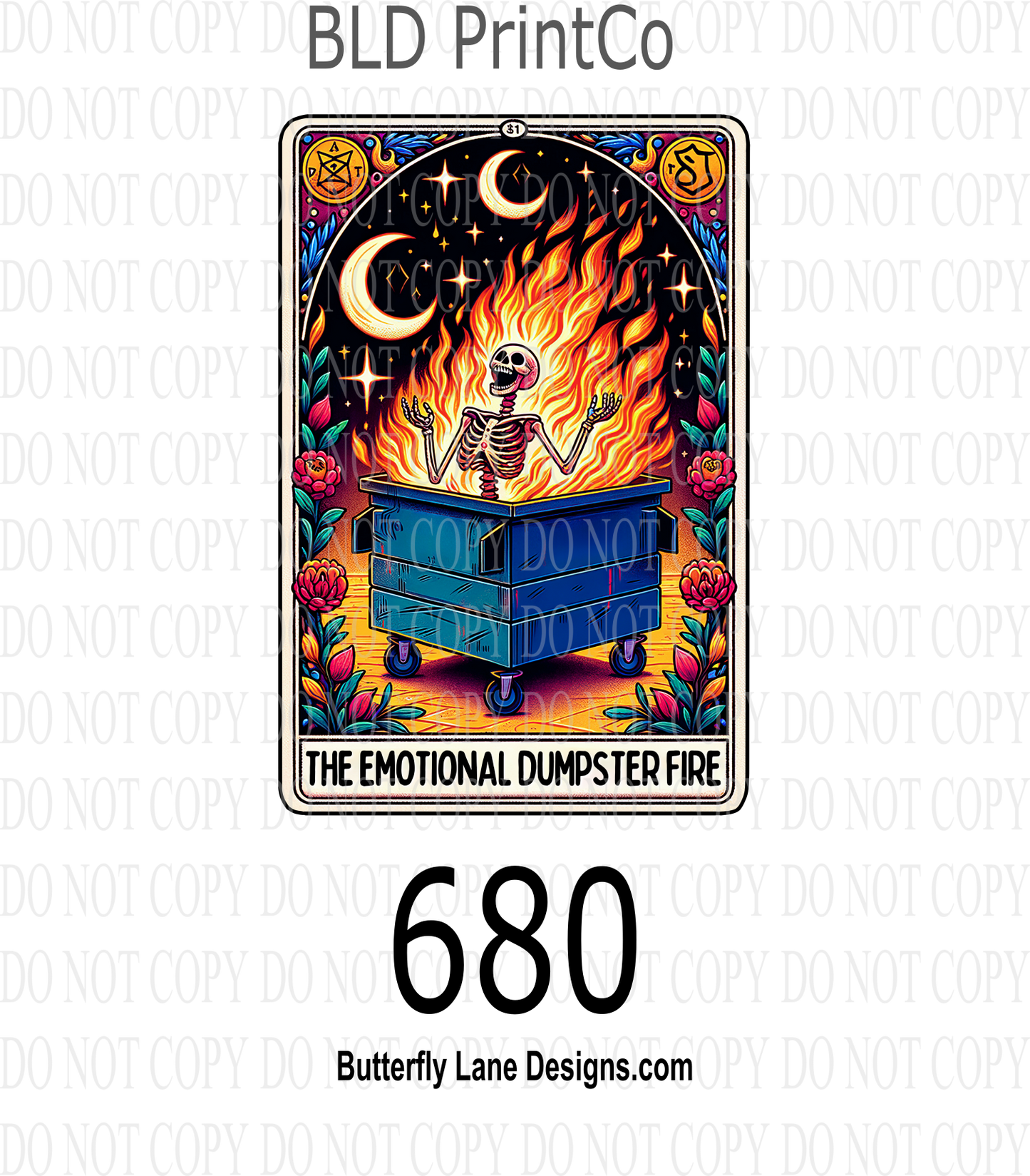 D680 Emotional Dumpster Fire- Tarot