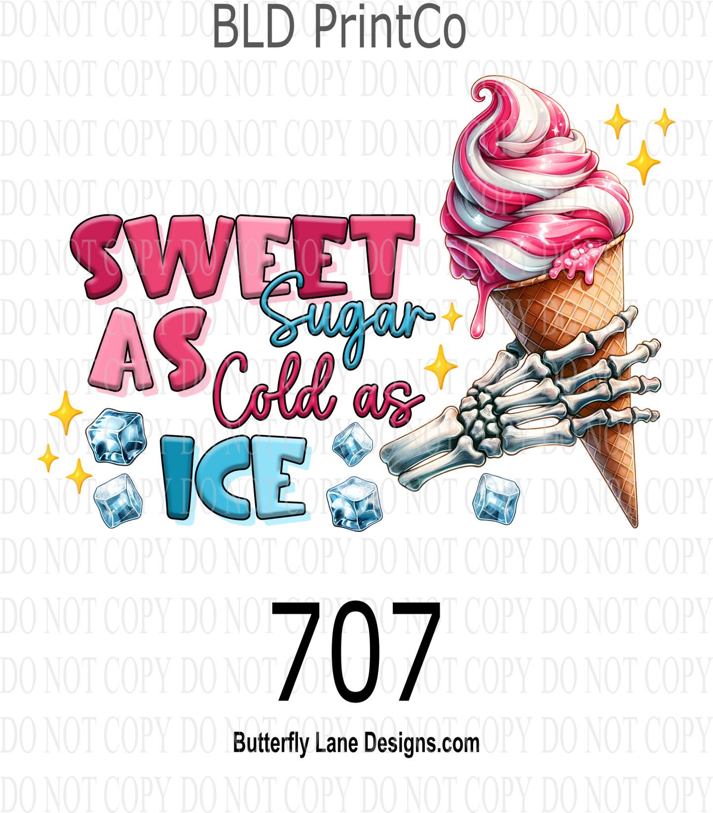 D707 Sweet as sugar- cold as ice