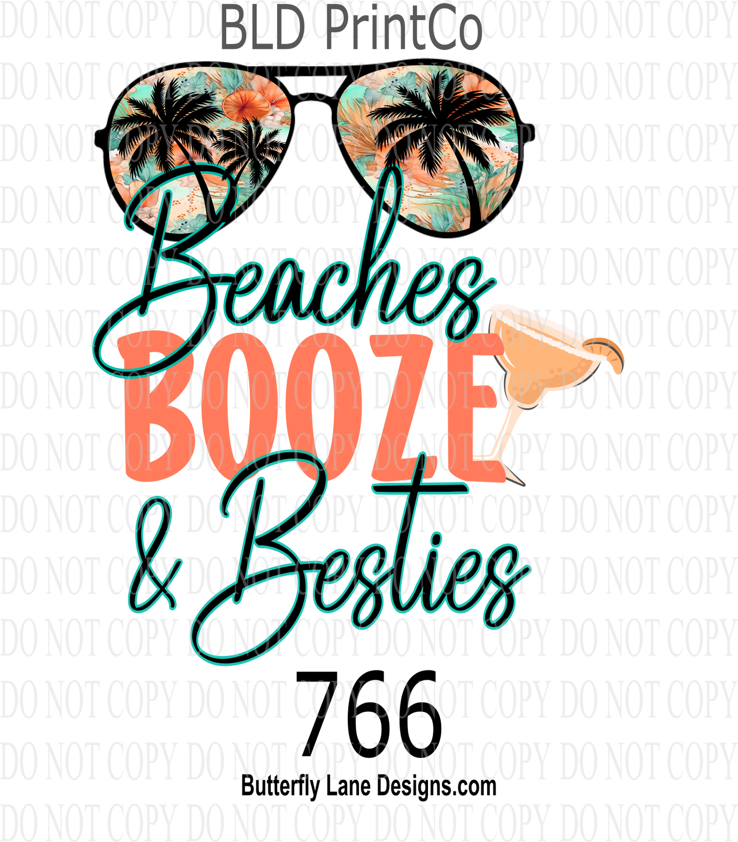 D766 Beaches Booze & Besties- Tropical