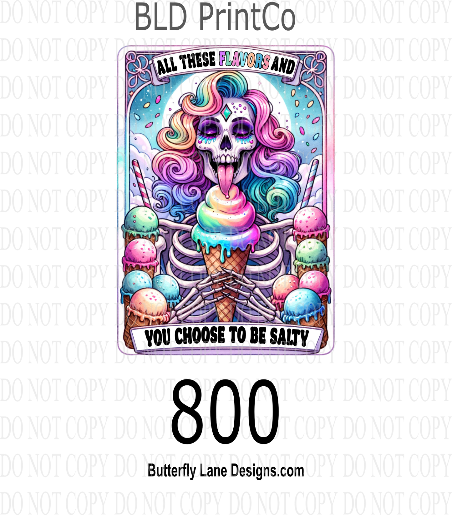 D800 All these flavors and you choose to be salty - Tarot