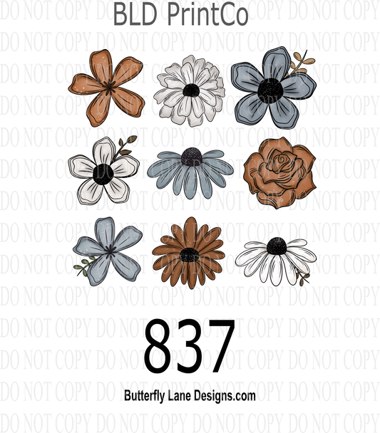 D837 Pretty Girl Florals