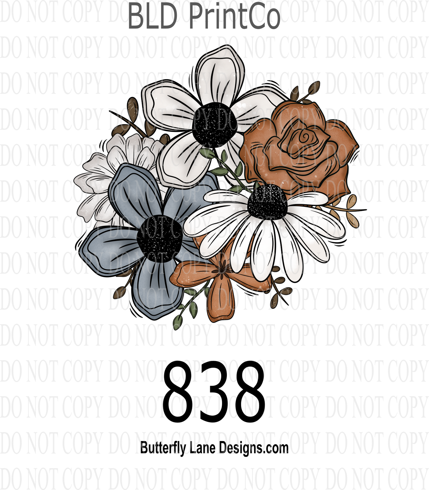 D838 Pretty Girl Florals