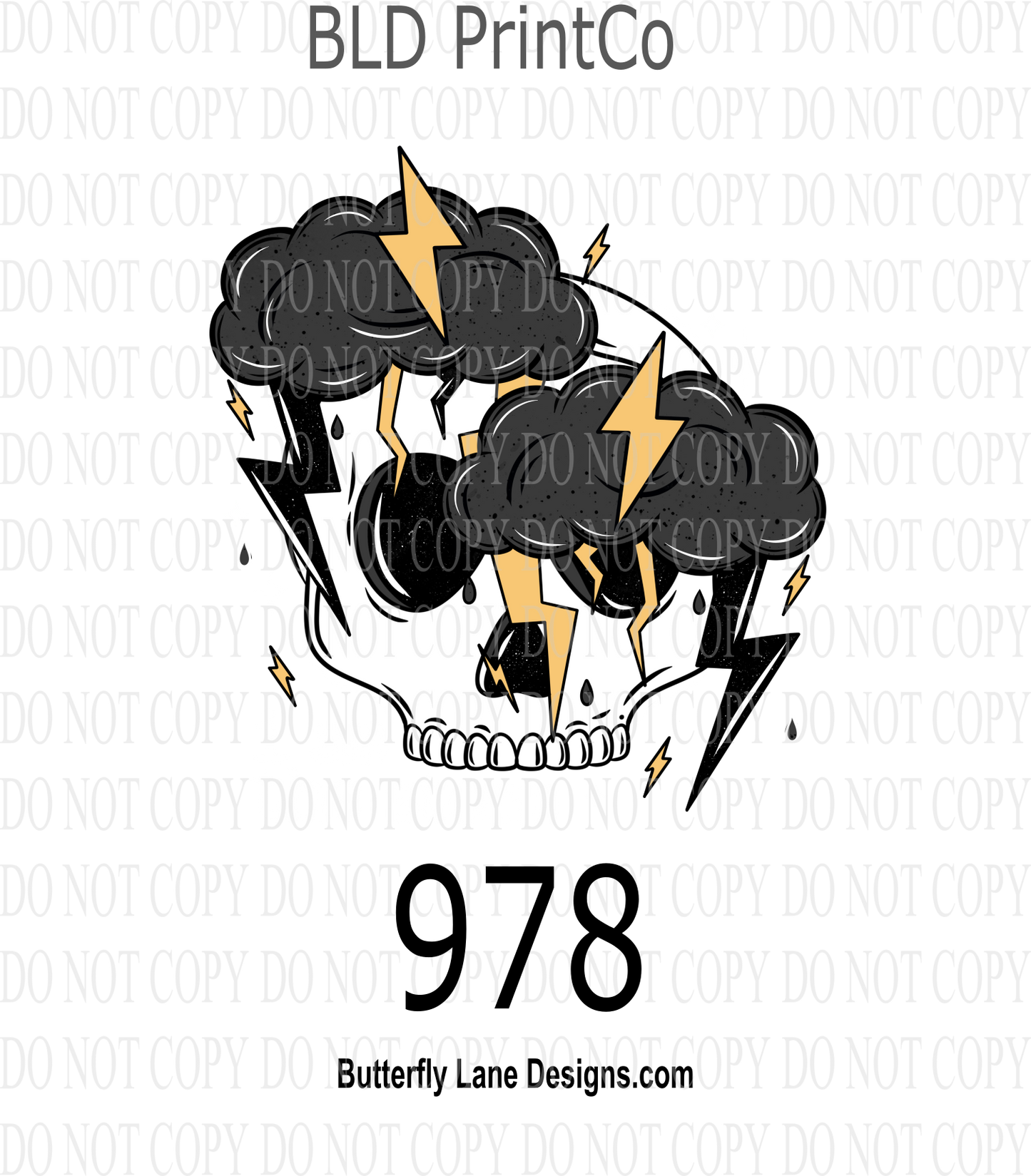 D 978 I am the storm- white text