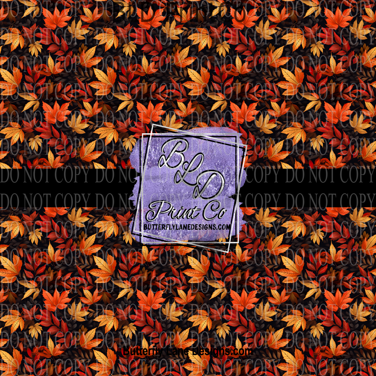 Deep Autumn Fall Leaves- PV 829    Patterned Vinyl