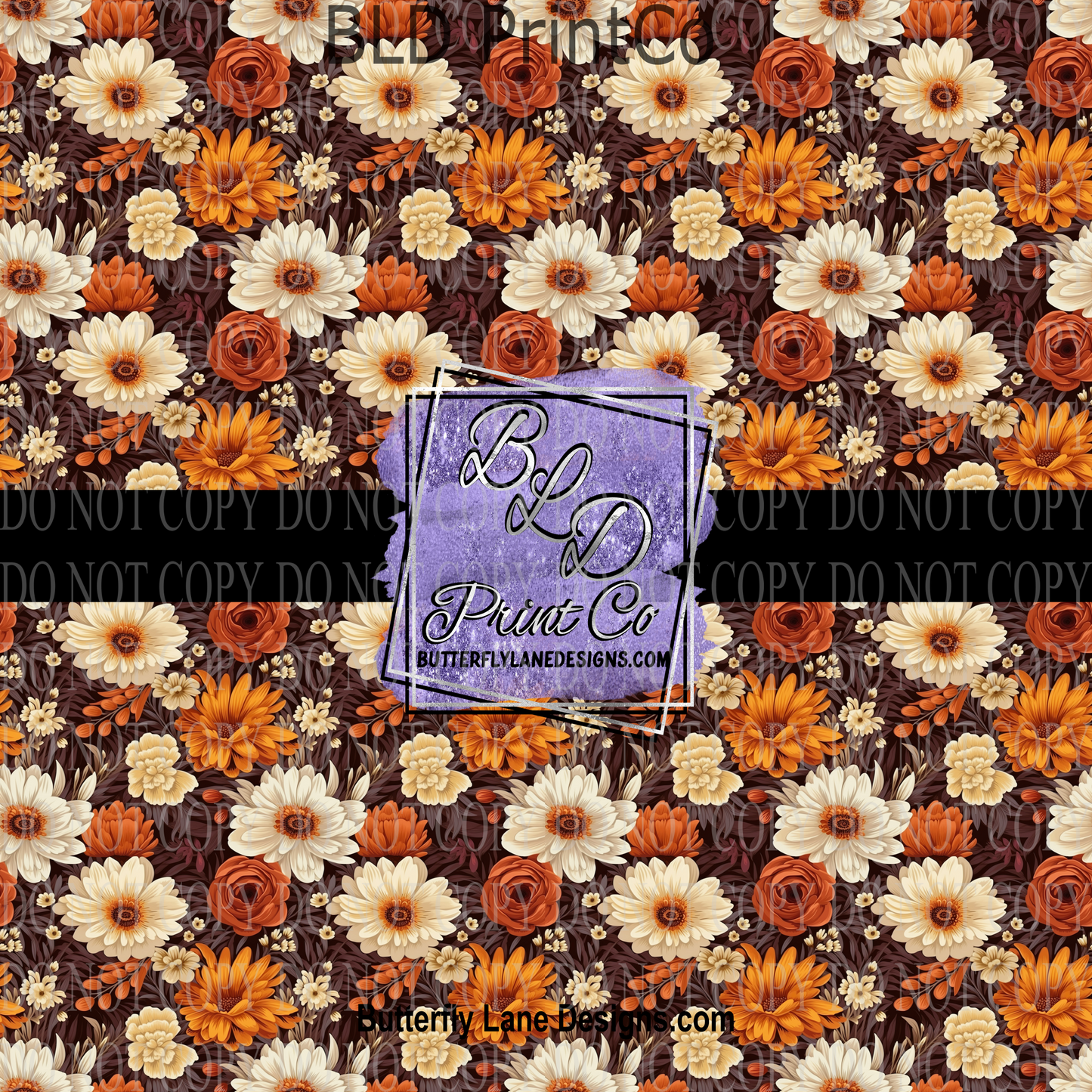 Deep Autumn Florals PV 831 Patterned Vinyl