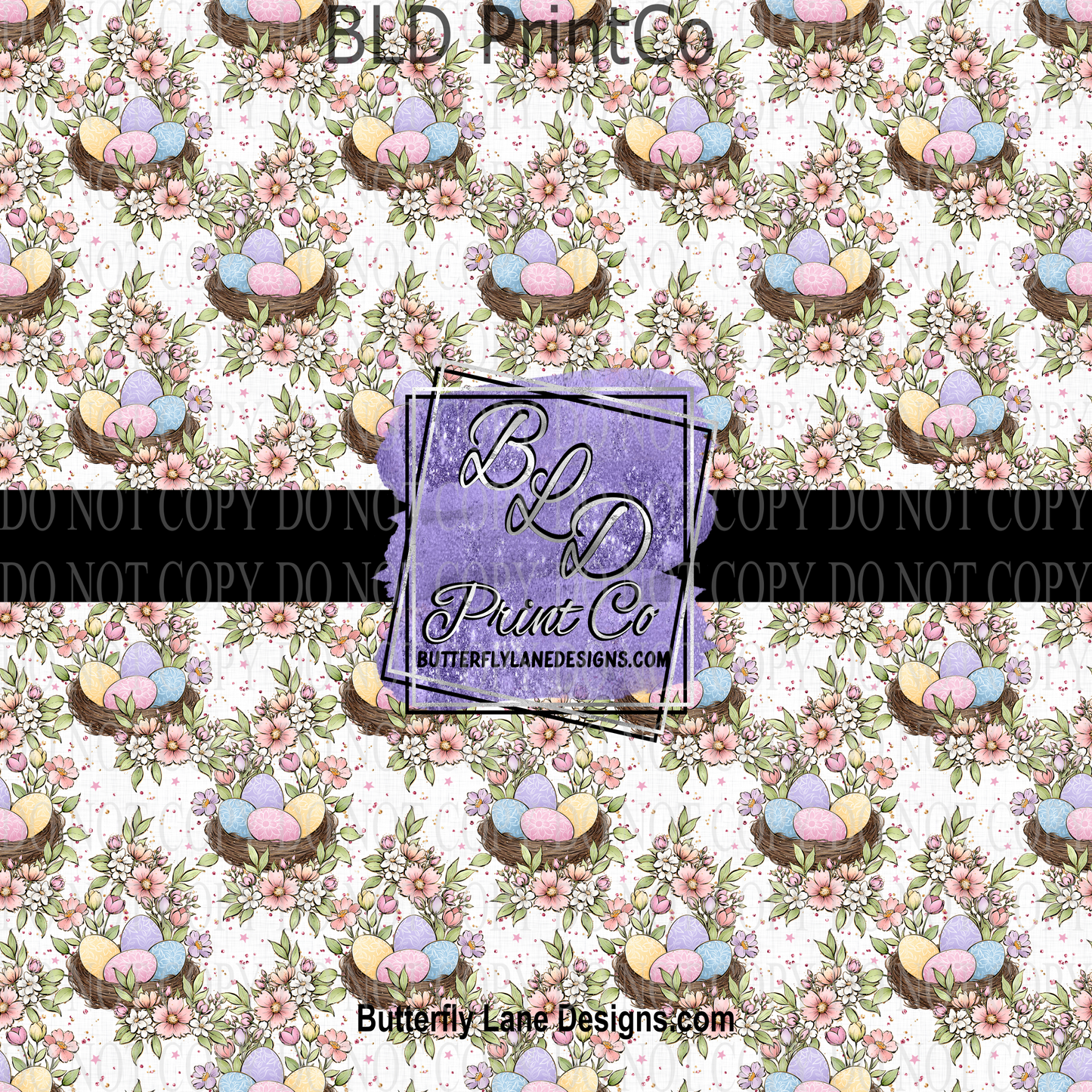 Easter Eggs & Florals -PV 969     Patterned Vinyl