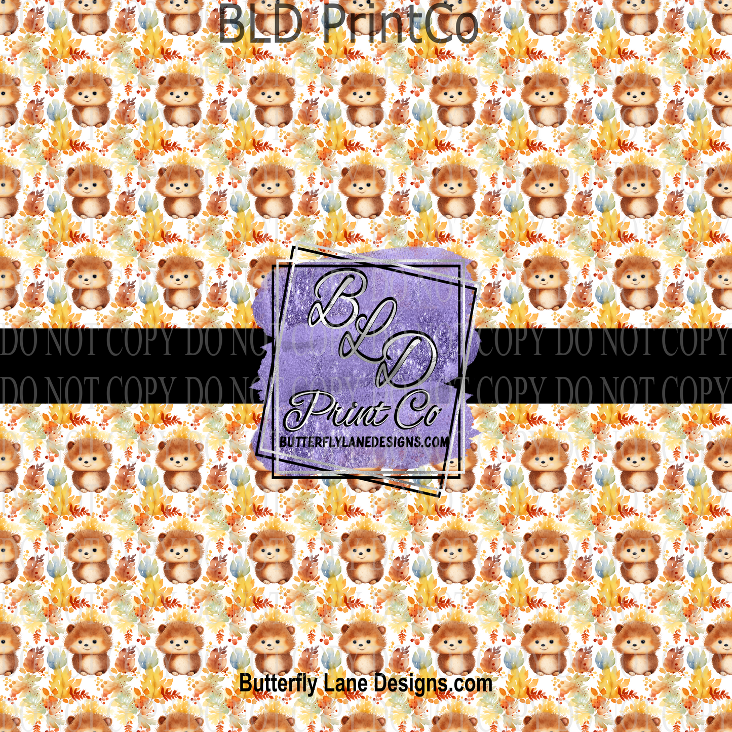 Fall Hedge Hogs- PV 817 Patterned Vinyl