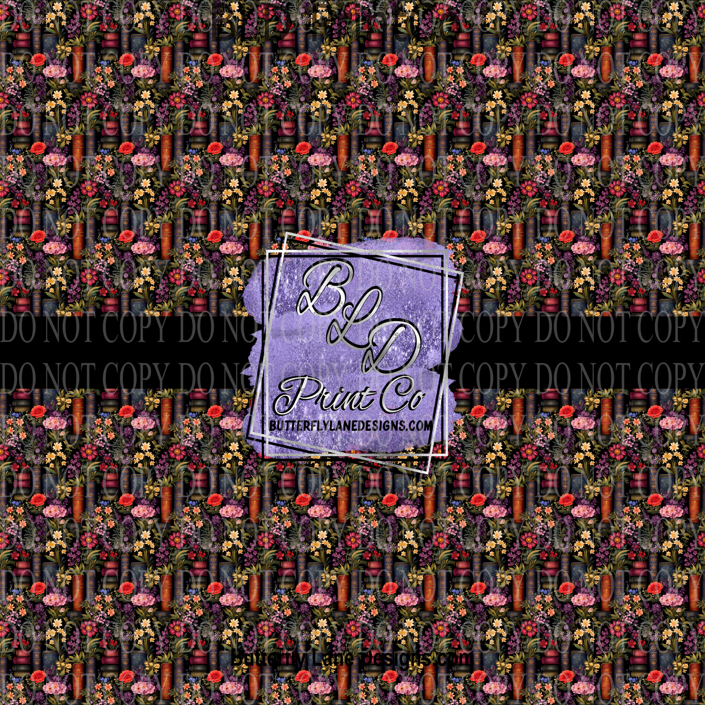 Floral Books -Let's read 1 PV 864 Patterned Vinyl