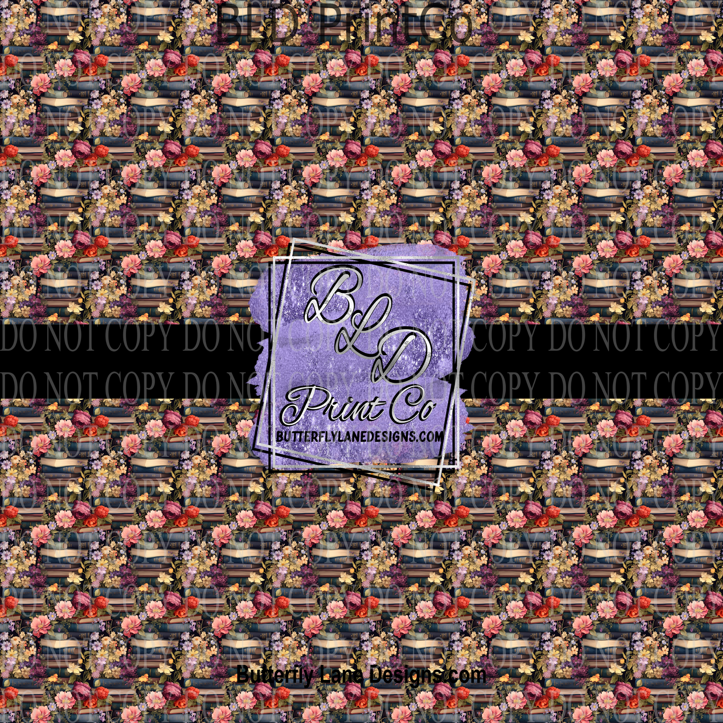 Floral Books - Let's read 4 PV 867 Patterned Vinyl