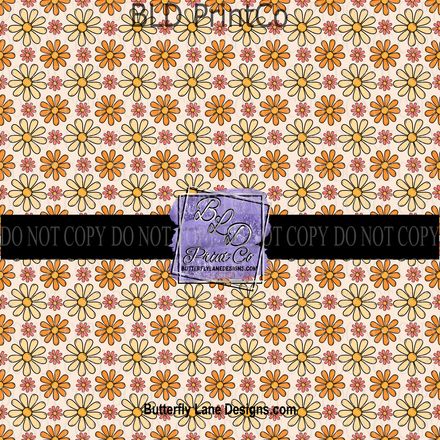 Floral Groovy Print PV 701 Patterned Vinyl