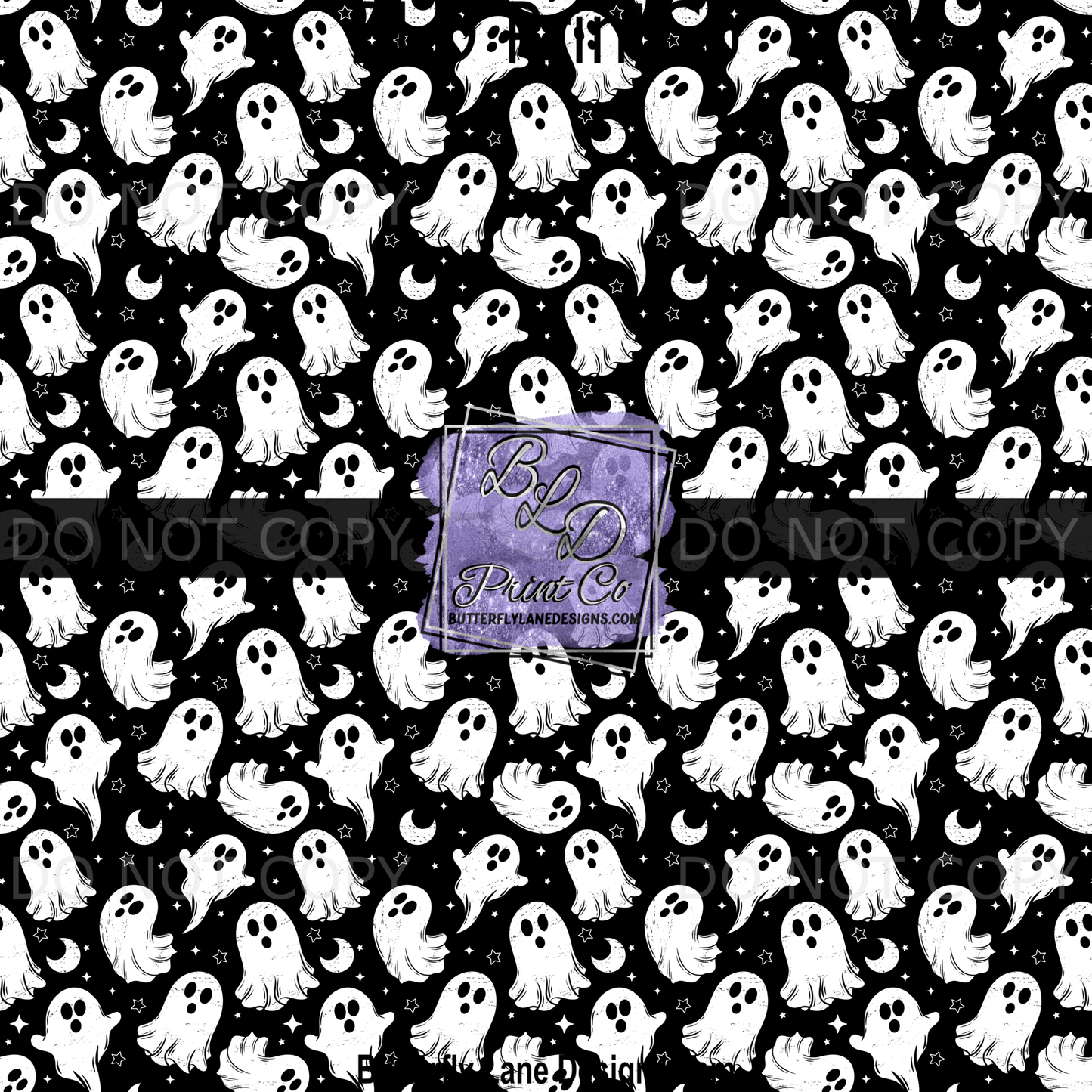 Ghosties Seamless| Spooky Halloween White Ghosts | Ghosties PV 2424
