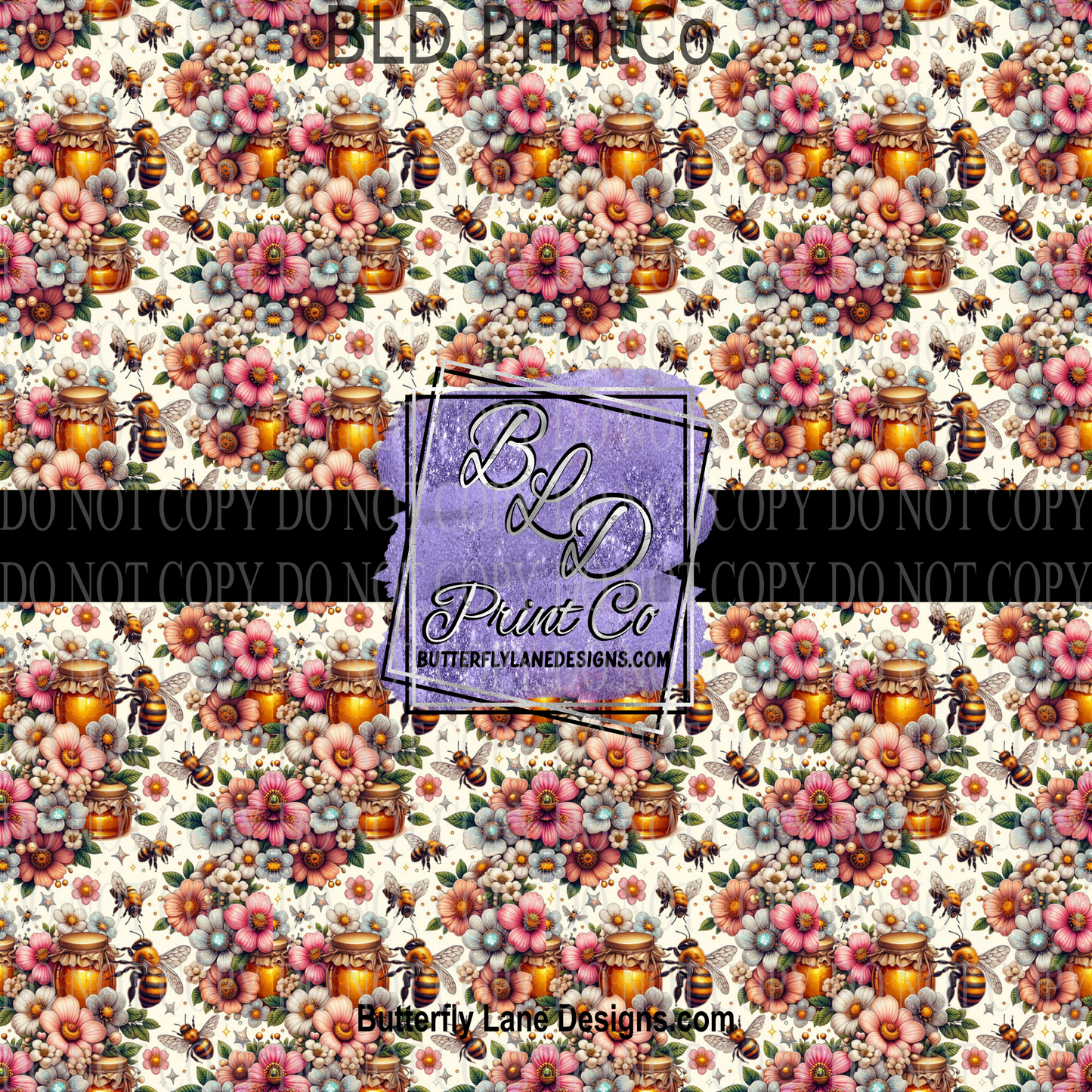 Glitter Honey Bee- PV 943 Patterned Vinyl