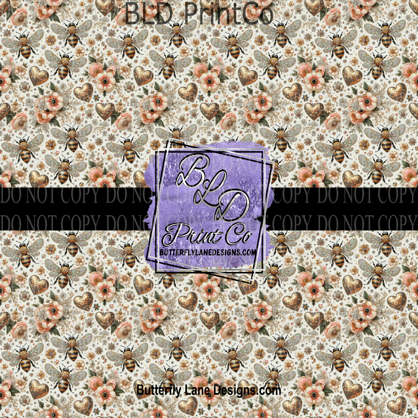 Glitter Honey Bee - PV 949 Patterned Vinyl