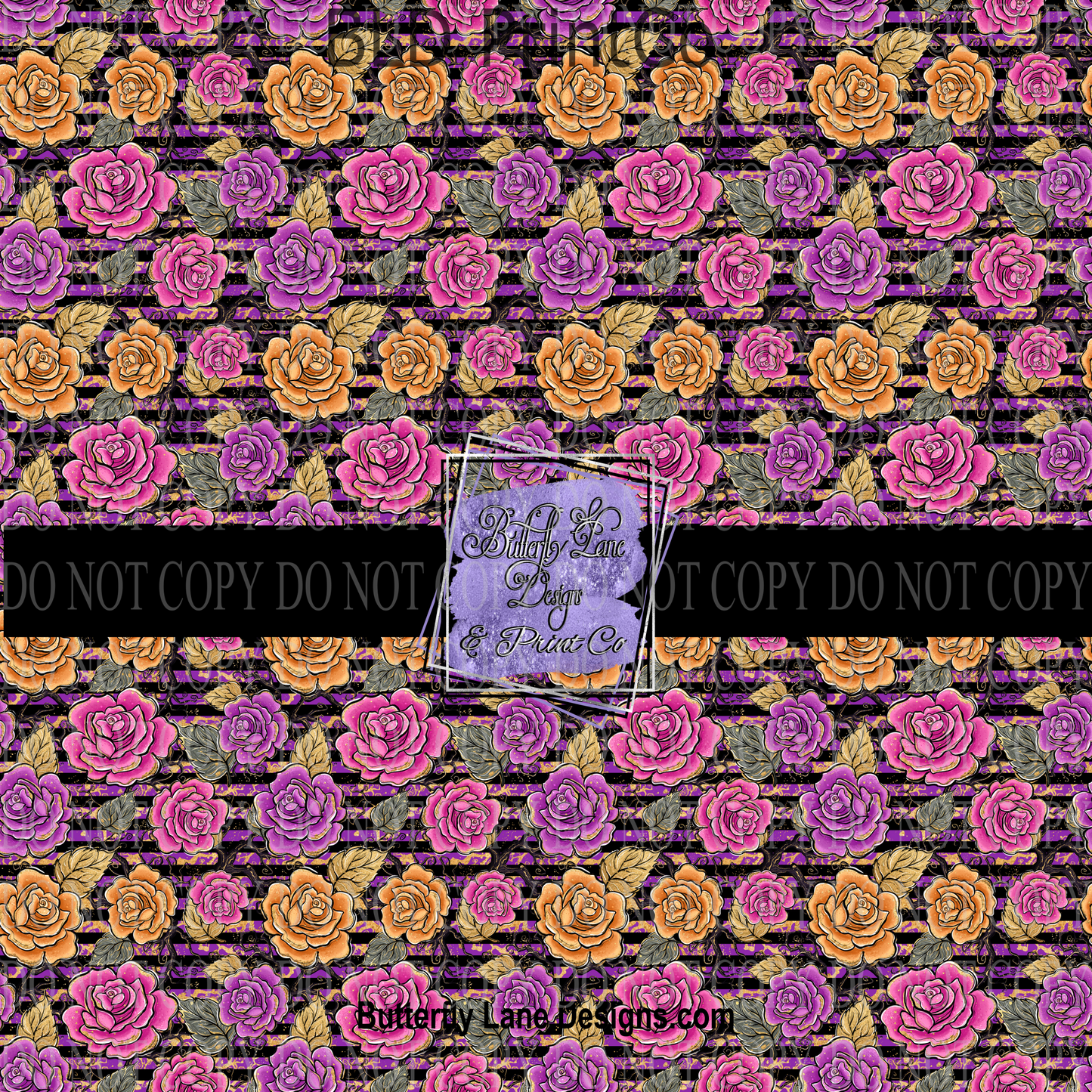 Halloween Florals 1- PV 657 Patterned Vinyl