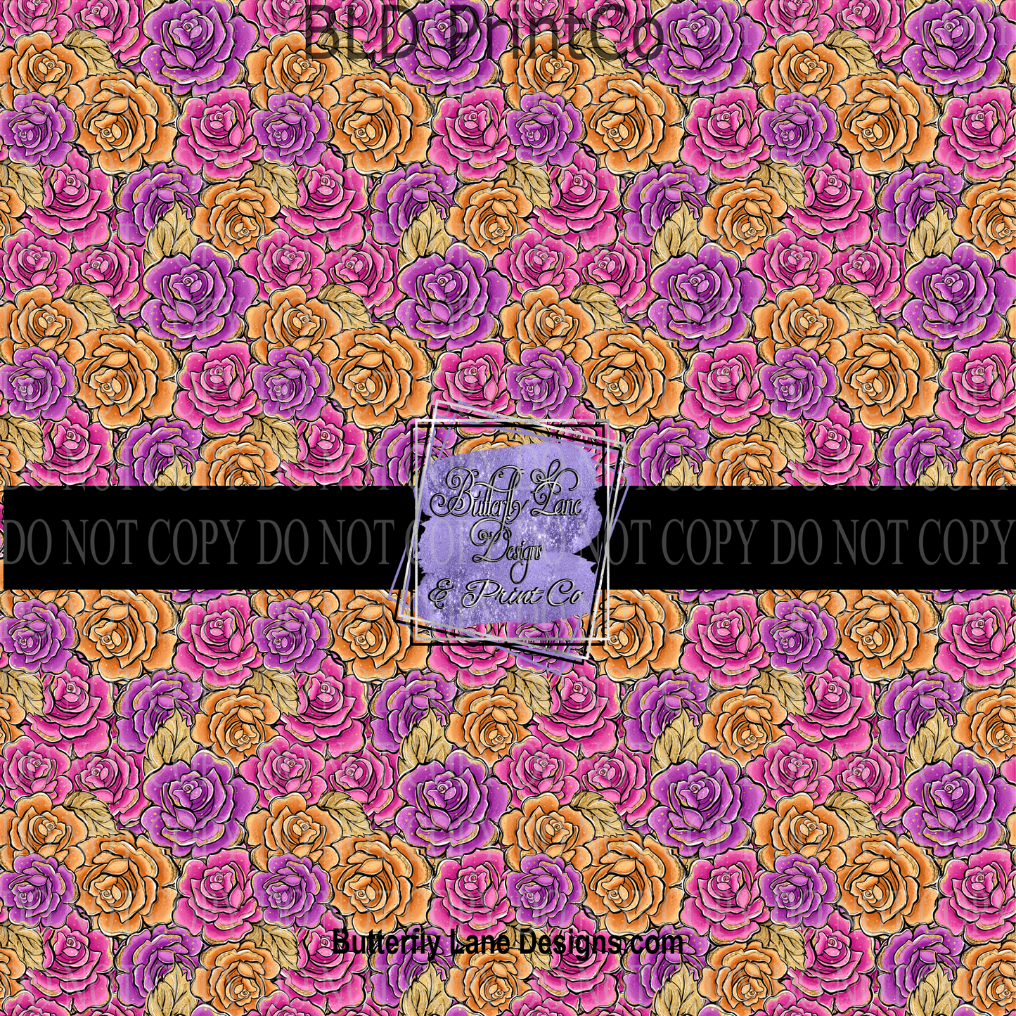 Halloween Florals 3- PV 661 Patterned Vinyl