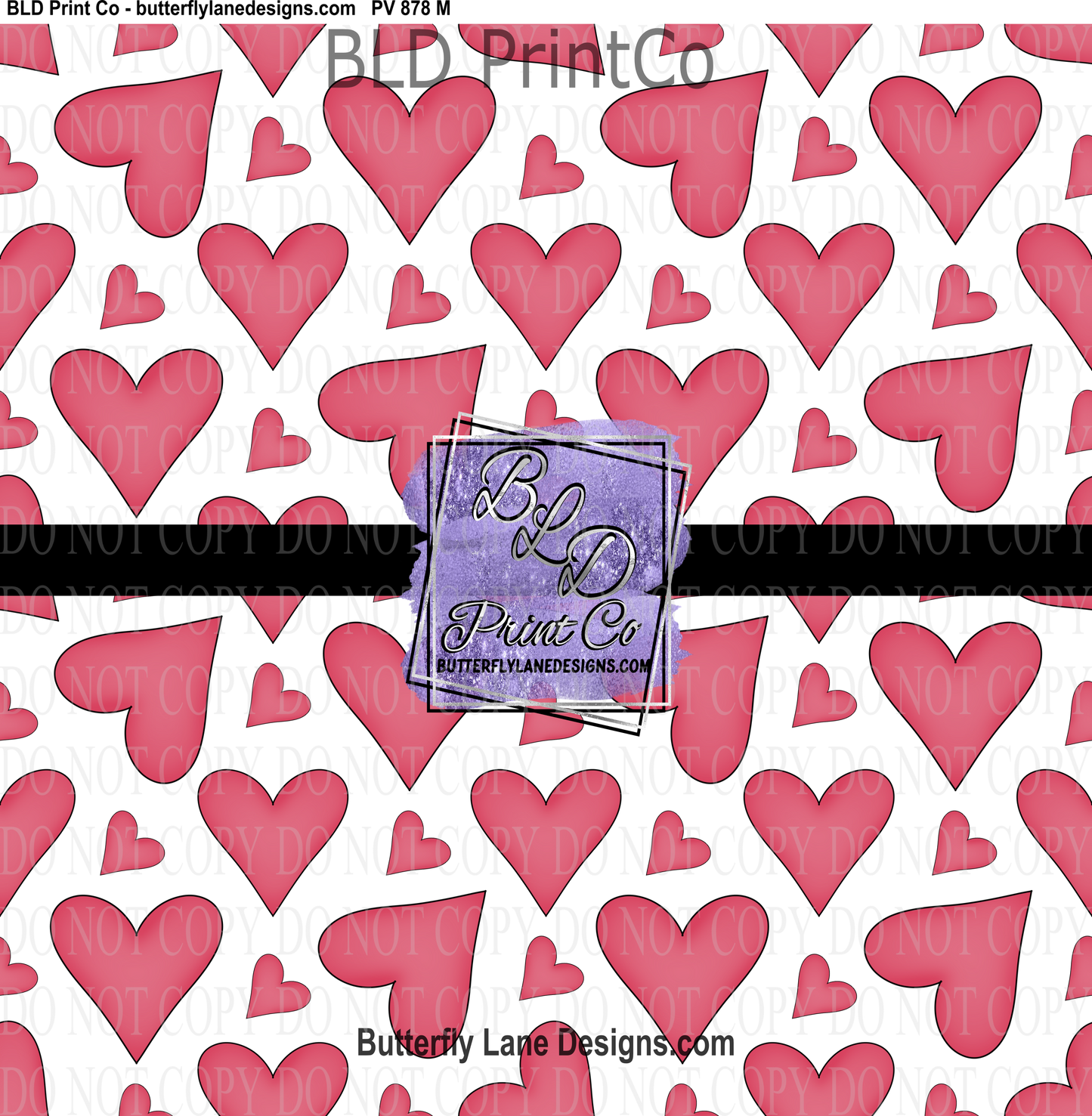 Hearts   PV 878  Patterned Vinyl