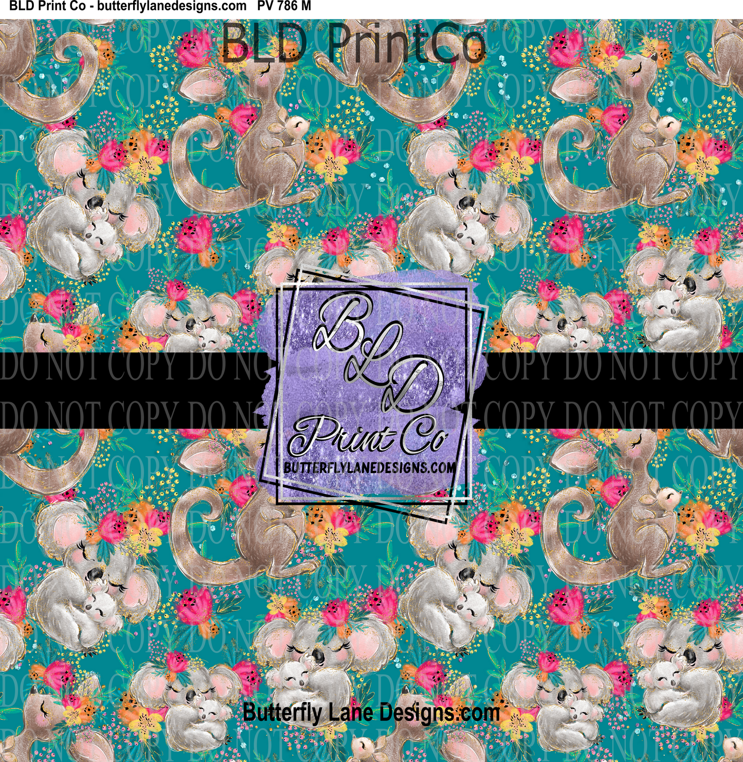 Kangaroo-Mama-baby- PV 786 M  Patterned Vinyl